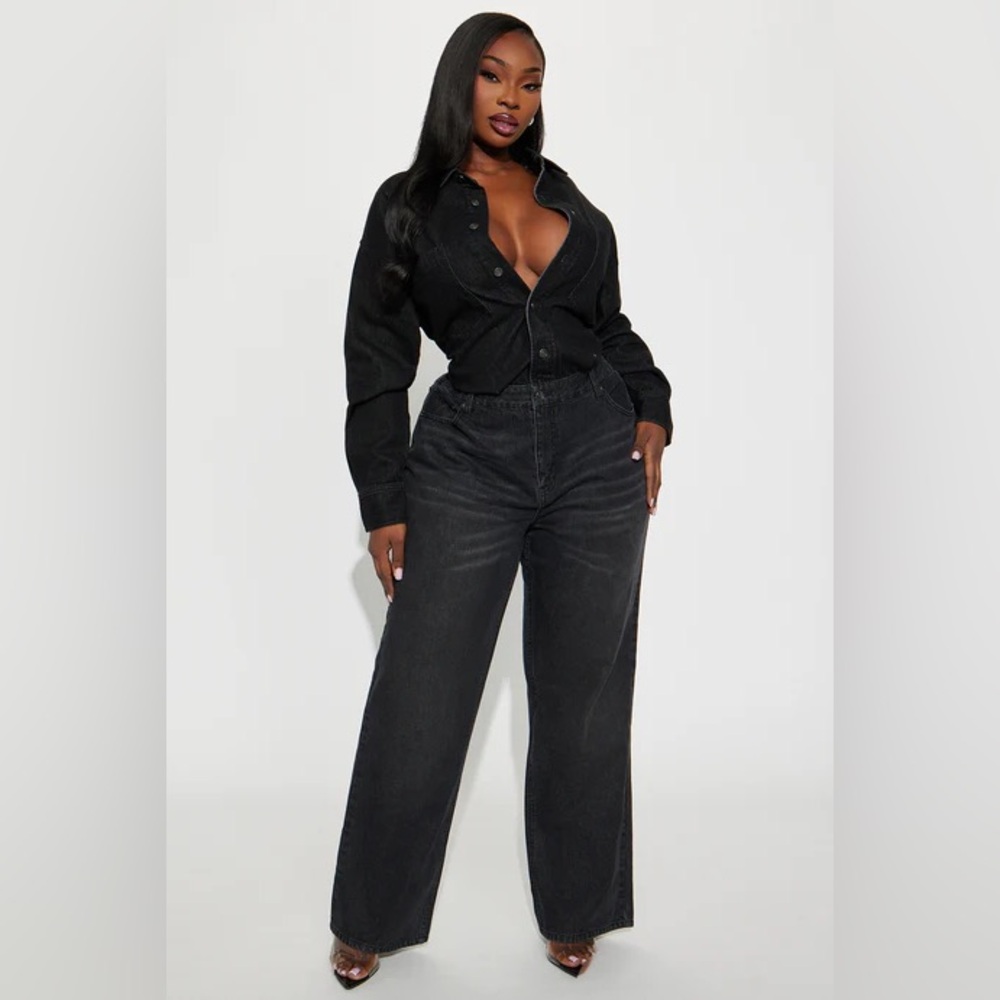 Farmer's Market Cutie Denim Jumpsuit - Black Wash